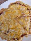 Pizza con masa de harina de Almendras en la estufa!!!!