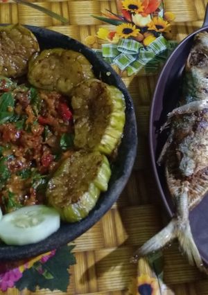 Foto resep Sambal kemangi ikan kembung