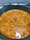 Arroz caldoso de camarones