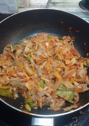 Foto resep Tumis jamur tiram pedas