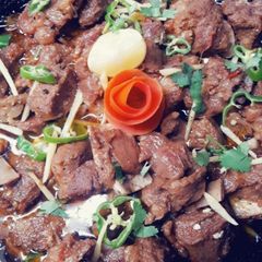 A picture of Mutton shinwari karhai.