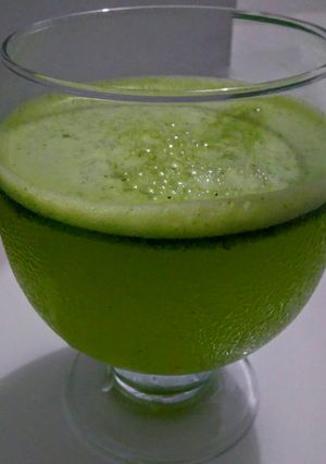 Una foto de Limonada de hierbabuena con notas de jengibre!