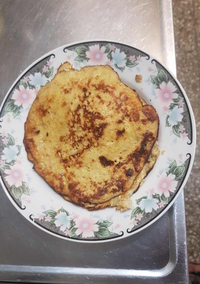 Una foto de Panqueque de banana y avena