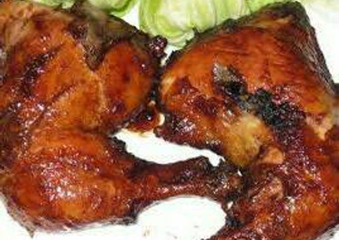 Ayam bakar simple 30 menit (menu berbuka)