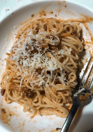 Foto resep Spaghetti cheese bolognese