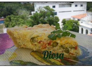 Una foto de Quiche de cangrejo a mi estilo