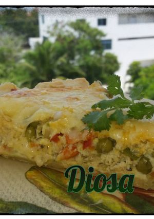 Una foto de Quiche de cangrejo a mi estilo