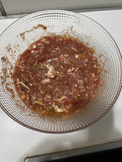 Una foto de Ensalada de tomate pelado