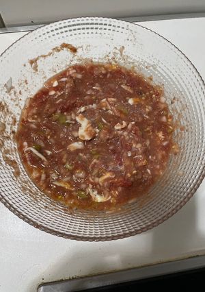 Una foto de Ensalada de tomate pelado