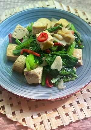 Foto resep Tumis Tahu Sawi hijau (17)