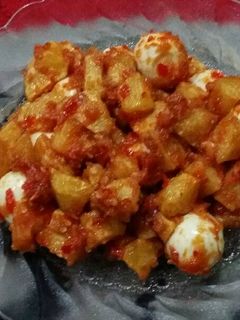 Foto resep Sambal kentang telur puyuh