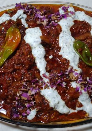 عکسی از دستور بورانی بادمجان افغانی