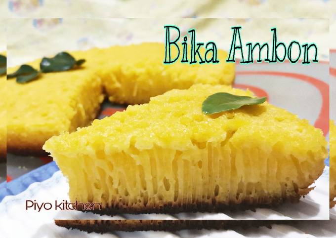 How to Make Yummy Bika ambon sarangheo  (takar gelas)