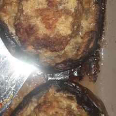 A picture of Stuffed aubergines.