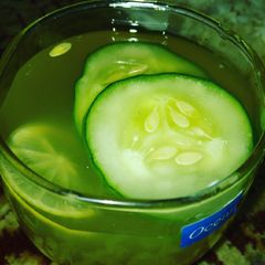 A picture of Hubbies lemonade (own created recipy.
