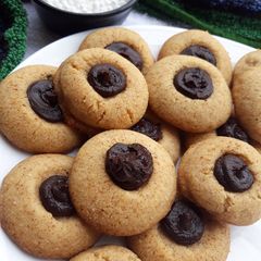 A picture of Tapioca Sabudana Thumb Print Cookies.