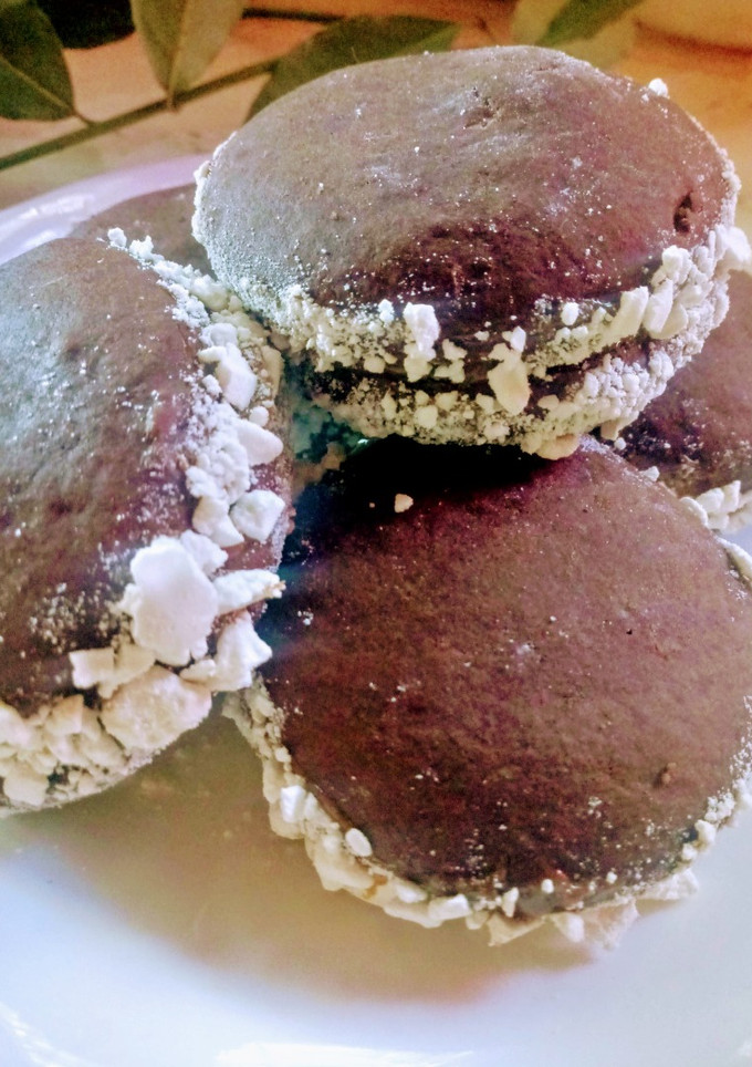 Una foto de Alfajores de Maizena y Chocolate sin tacc apto celíacos