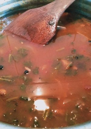A picture of Kadak Rasam.