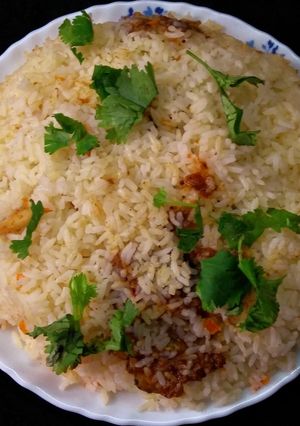 A picture of Chicken Biryani (Thalassery Chicken Biryani).