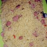 Indomie with sausage (relish)