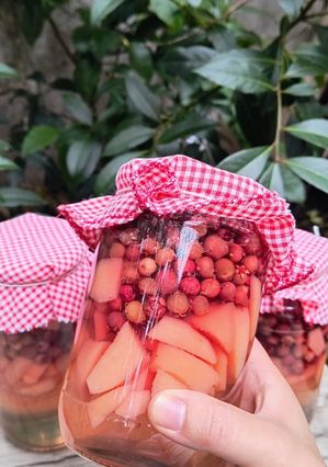 Una foto de Conserva de murta y membrillo