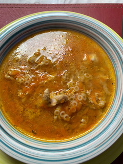 Una foto de Sopa de pechuga de pollo