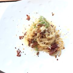 Bacon Spaghetti Aglio Olio A picture of Bacon Spaghetti Aglio Olio.