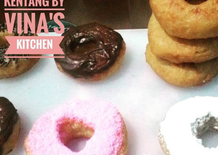 Resep DONAT KENTANG empuk menul, Lezat