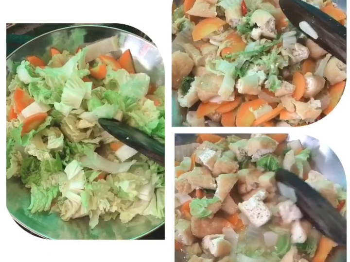 Cara Gampang Menyiapkan Resep Tumis sawi putih tahu simple ala anak kos yang Lezat Anti Ribet, Menggugah Selera
