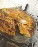 Tortilla de verduras vegana