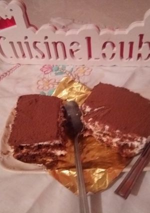 صورة لوصفة تيراميسو بكريمة جاهزة