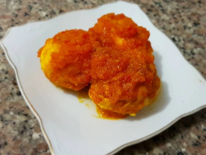Langkah Gampang Membikin Resep Telur saus tomat(not 🌶) yang Menggugah Selera Anti Ribet, Mantap Sekali