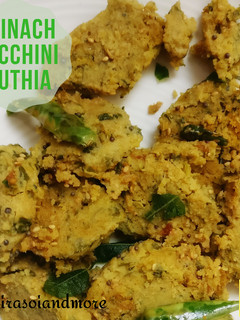 A picture of Spinach Zucchini Muthia.