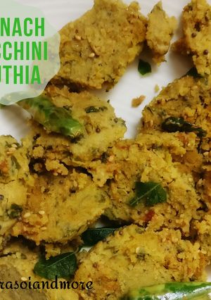 A picture of Spinach Zucchini Muthia.