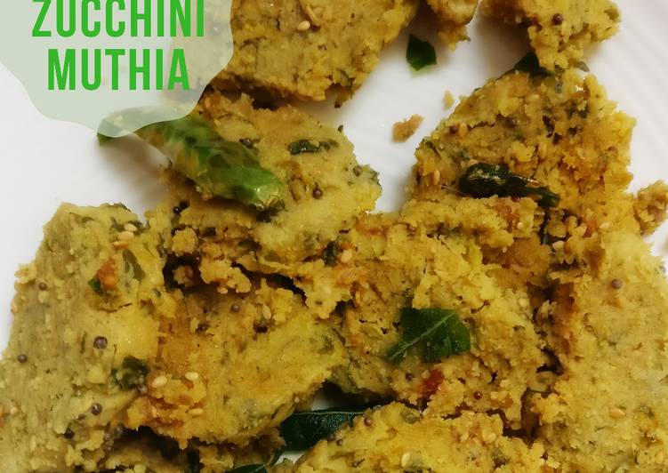 Easiest Way to Make Quick Spinach Zucchini Muthia