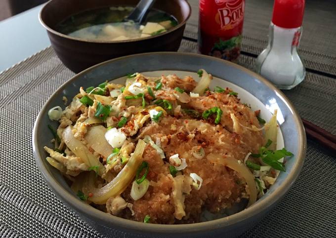 Chicken katsu don (rice bowl)