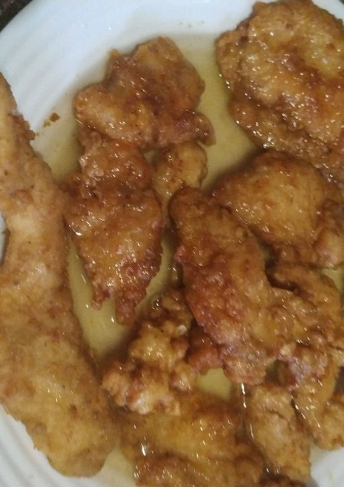 Una foto de Pollo al limón asiático