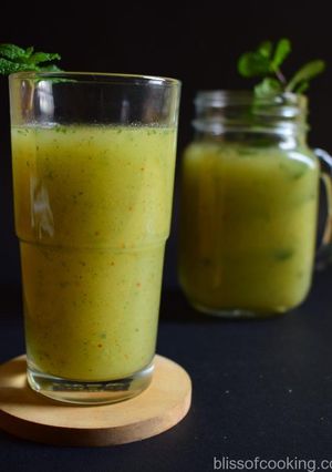 A picture of Aam ka panna (raw mango drink).