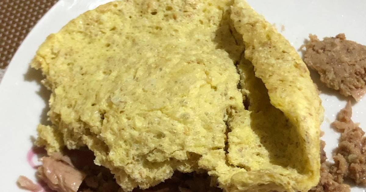 Pan tipo Waffle, de avena y huevo; en microondas Receta de Cami Cookpad