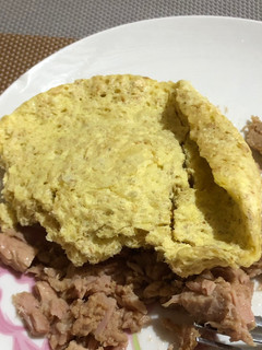 Una foto de Pan tipo Waffle, de avena y huevo; en microondas
