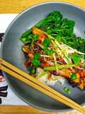 Baked Seabass With Honey, Chilli & Soy