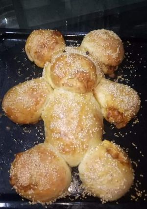 A picture of Sad teddy bun.