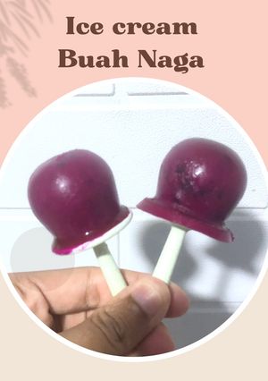 Foto resep Ice cream buah naga (Snack Mpasi start 6bln+)