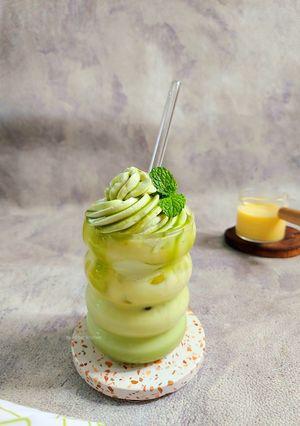 Foto resep Corn Milk Creamy Matcha