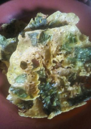 Foto resep Peyek daun gingseng(no telur no santan)