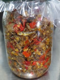 蘿蔔乾炒吻仔魚辣椒 的食譜成品照片