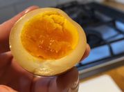 A picture of ramen eggs