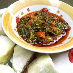 A picture of Green Yam Sauce.