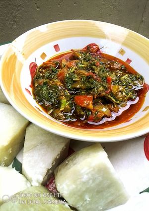 A picture of Green Yam Sauce.