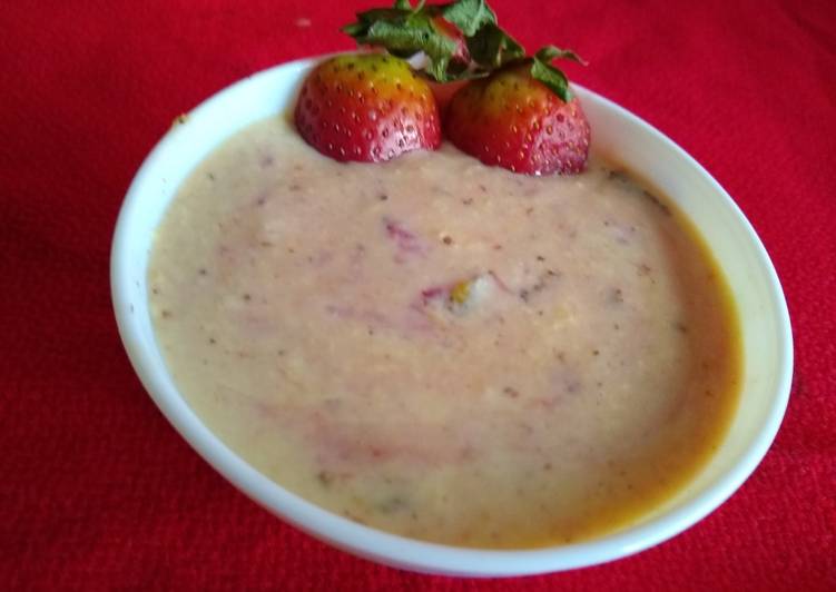 Recipe of Speedy Strawberry basundi